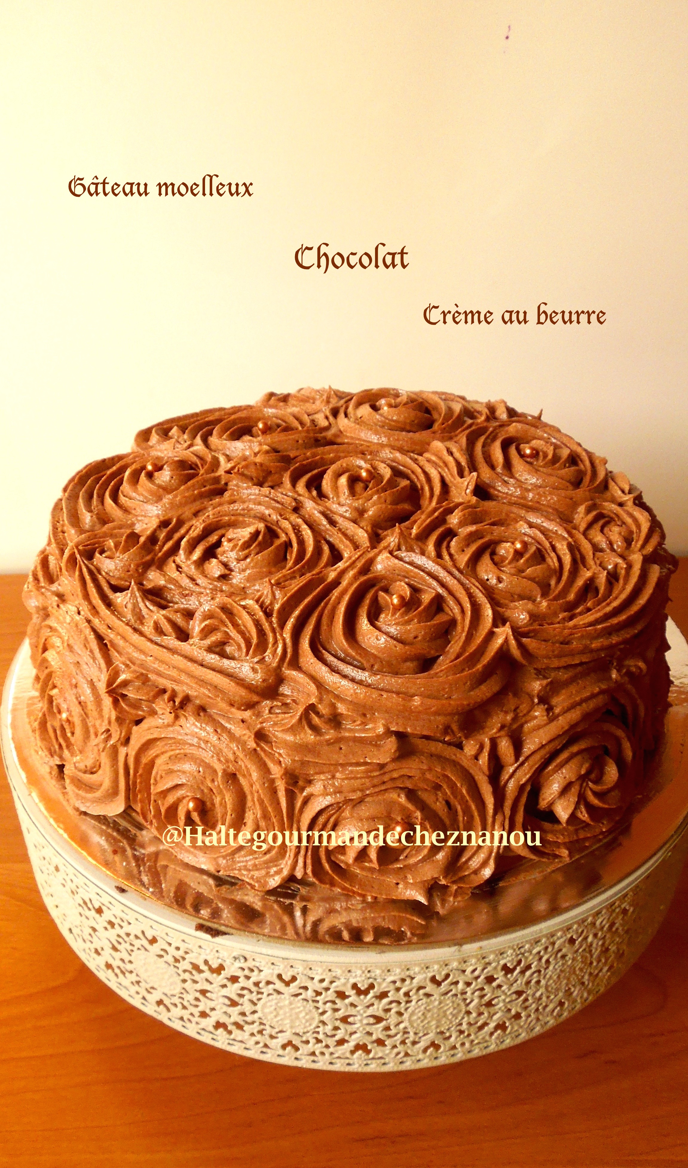 Chocolate Layer Cake A L Americaine Halte Gourmande Chez Nanou